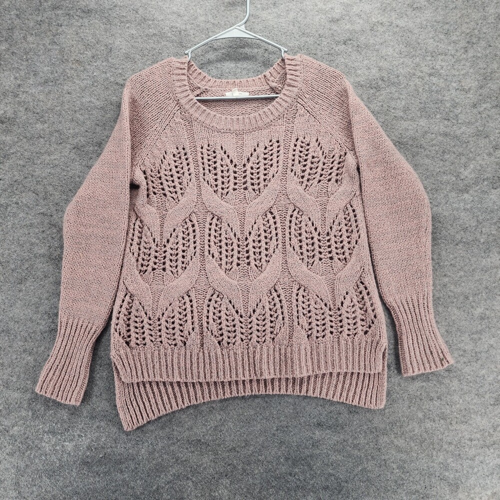 Maurices Sweater Womens Medium Long Sleeve Pink Pullover